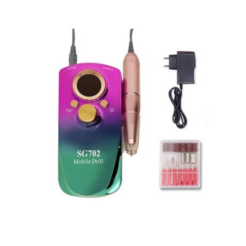 GENERICO - Pulidor Uñas Sg-702 Profesional Recargable Rosa