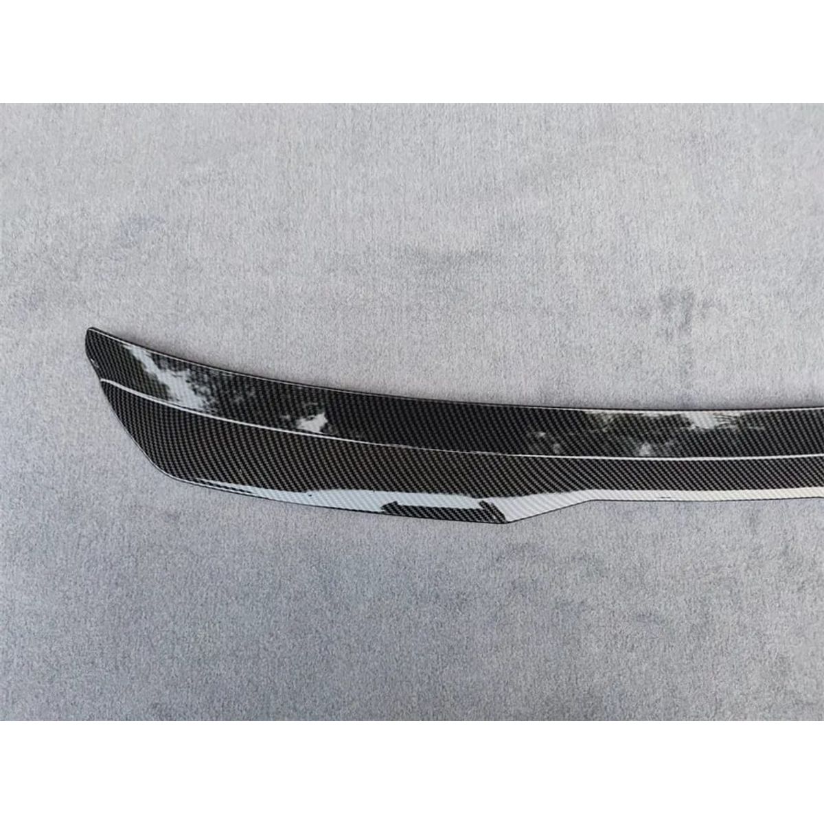 GENERICO - Alerón trasero plastico tipo fibra de carbono 995cm x 10cm