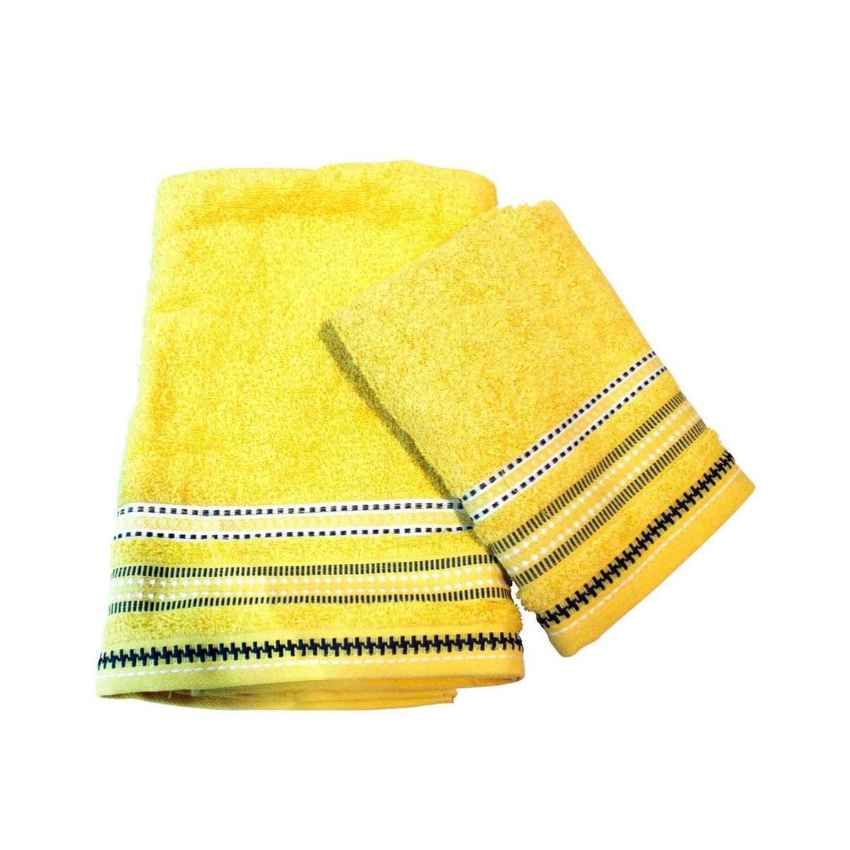 BYB - Juego De Dos Toallas Turcas Amarillo/diseño B&b Kitchen - SC