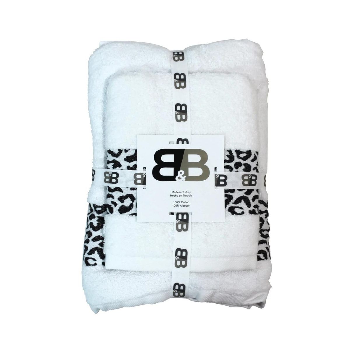 BYB - Juego De Dos Toallas Turcas Blanco/diseño B&b Kitchen - SC