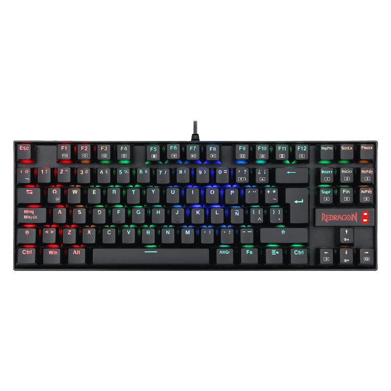REDRAGON - Teclado Mecanico Kumara Black K552RGB-1R Español Switch Red