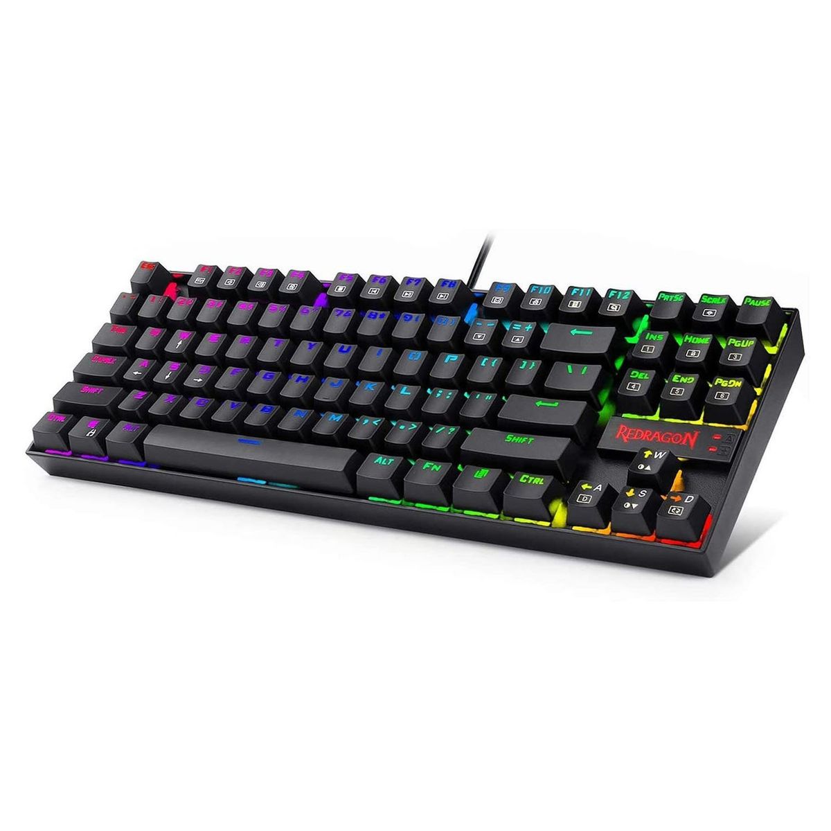 REDRAGON - Teclado Mecanico Kumara Black K552RGB-1R Español Switch Red