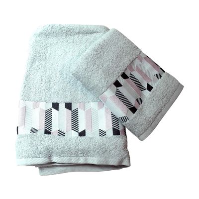 Imagen 2 del producto Juego De Dos Toallas Turcas Gris/diseño B&b Kitchen - SC