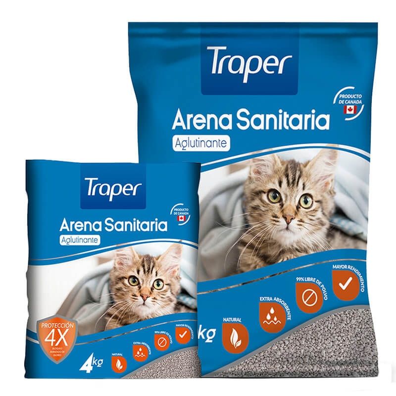 TRAPER - Traper Arena Sanitaria Aglutinante 9 kg