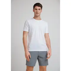 PERRY ELLIS - Polera Hombre Básica 100% Algodón Blanco