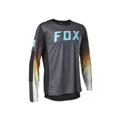 FOX - Polera Bicicleta Defend Race Spec Manga Larga Gris