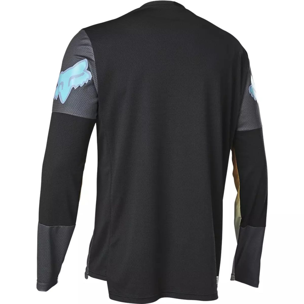 FOX - Polera Bicicleta Defend Race Spec Manga Larga Gris Fox FOX
