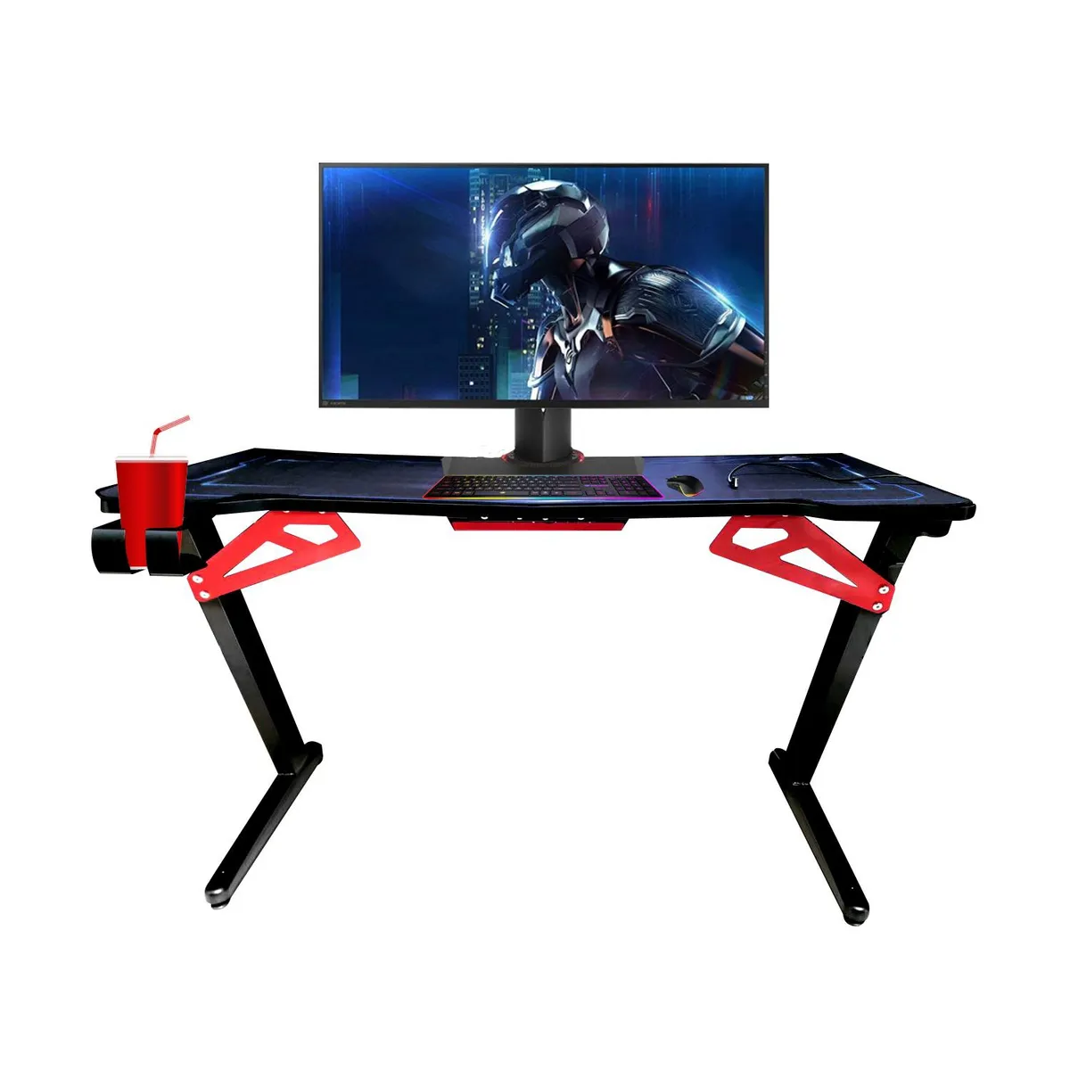 REPTILEX - Escritorio Gamer Rgb Color Personalizable Con Control - SC