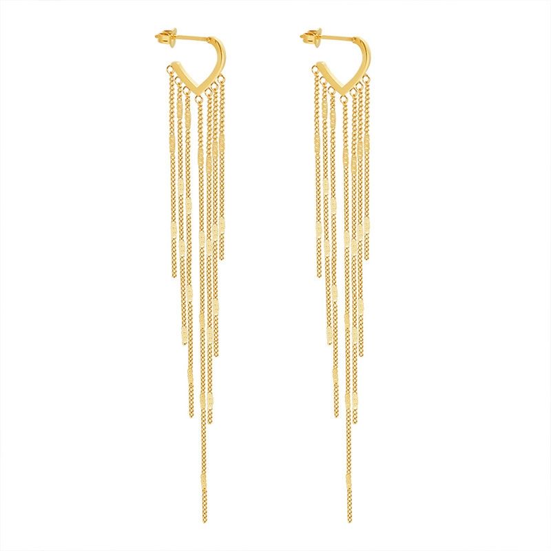 LUX JOYAS - Aros Baño Oro Amarillo 18k Argollas Tornillo Cadenas