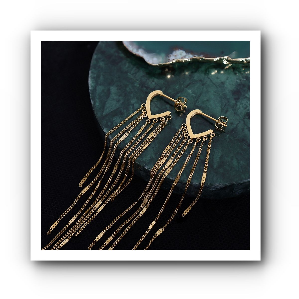 LUX JOYAS - Aros Baño Oro Amarillo 18k Argollas Tornillo Cadenas