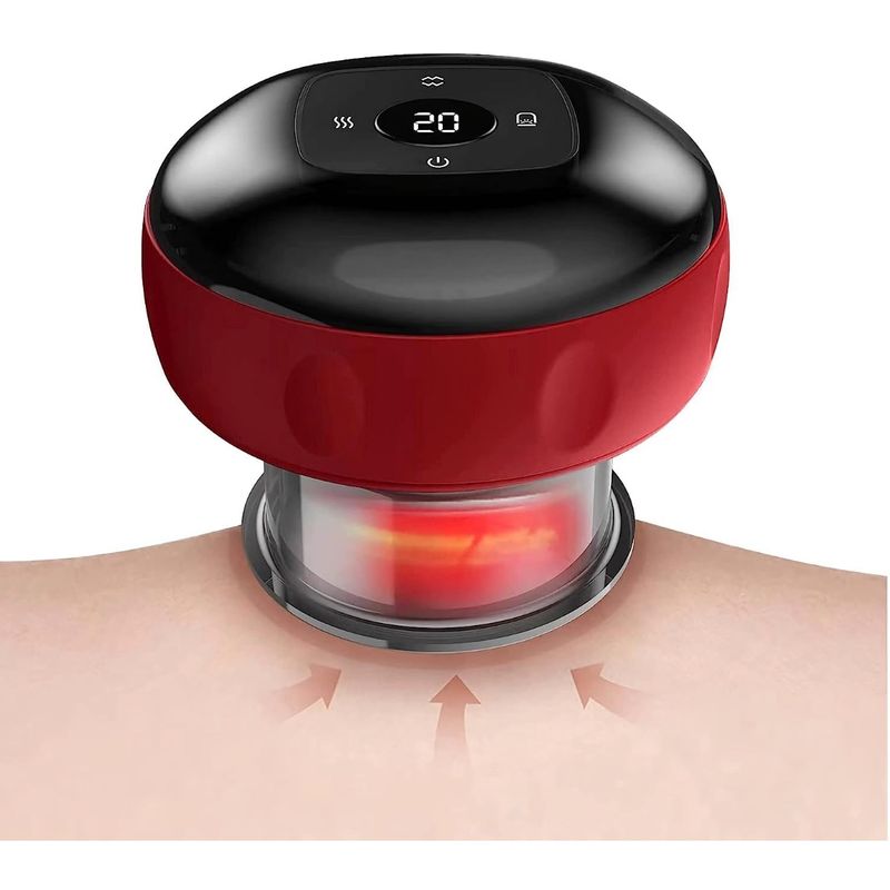GENERICO - MASAJEADOR CON VENTOSAS RECARGABLE CON CALOR