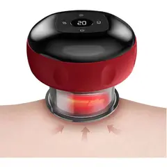 GENERICO - MASAJEADOR CON VENTOSAS RECARGABLE CON CALOR