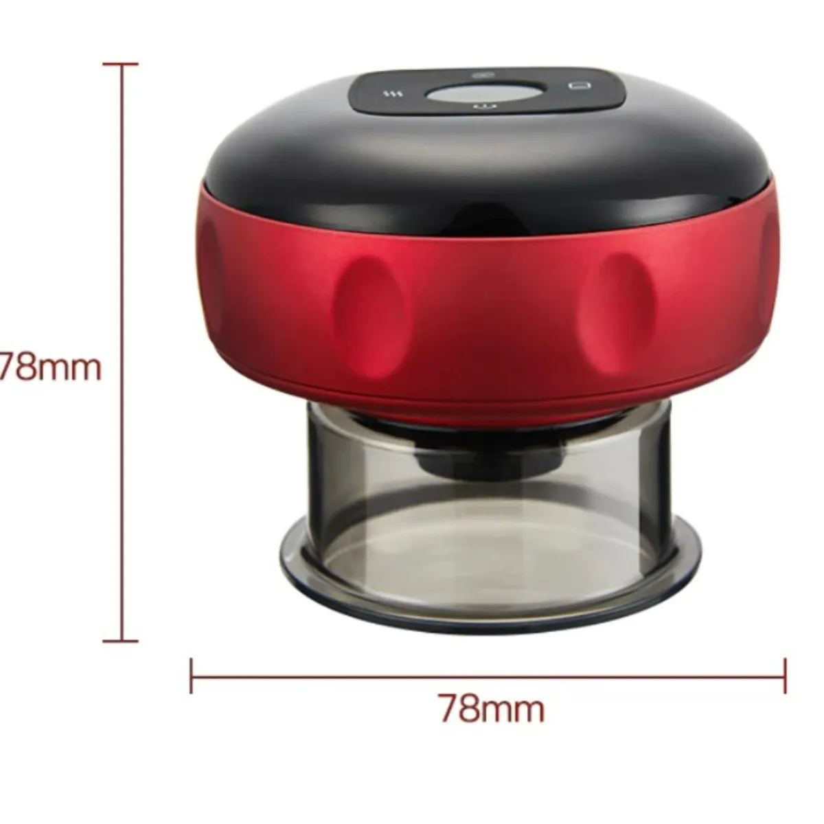 GENERICO - MASAJEADOR CON VENTOSAS RECARGABLE CON CALOR