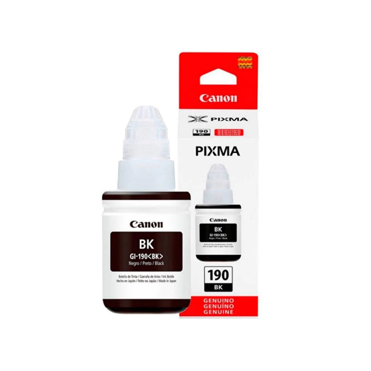 CANON - Botella de Tinta Canon GI-190BK 135 ml Negro CANON
