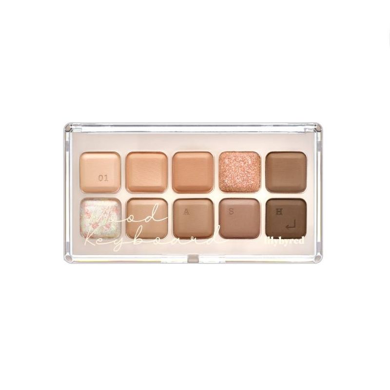 LILYBYRED - Paleta de Sombras Coreana Mood Keyboard 01 #Ash Cinnamon.