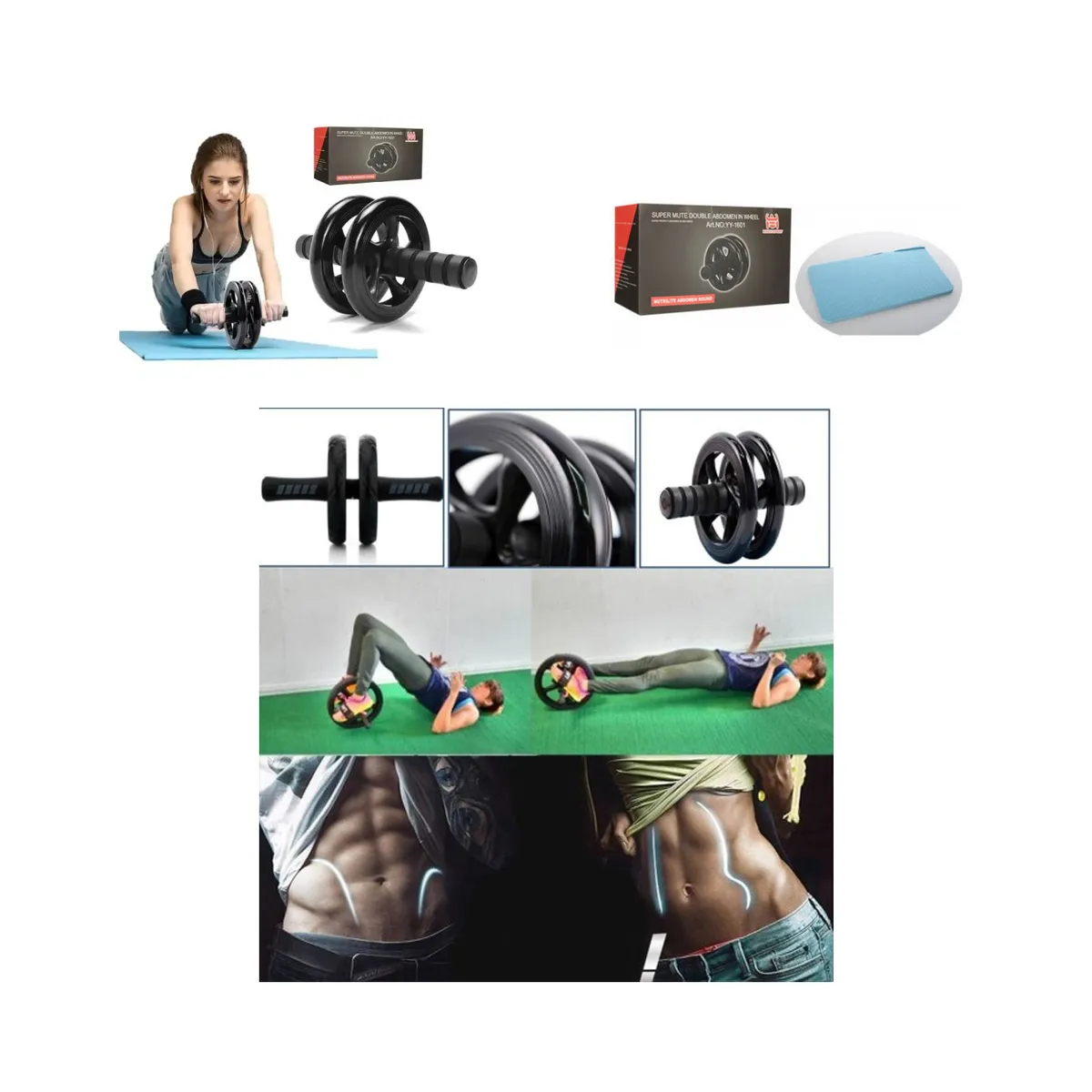 OEM - RUEDA ABDOMINAL CON MINI COLCHONETA