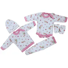 AGW - Ajuar Estampado Bebé (niña). 5 Unidades