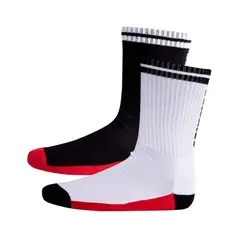 SPITFIRE - Calcetines hombre largo bipack negro-blanco