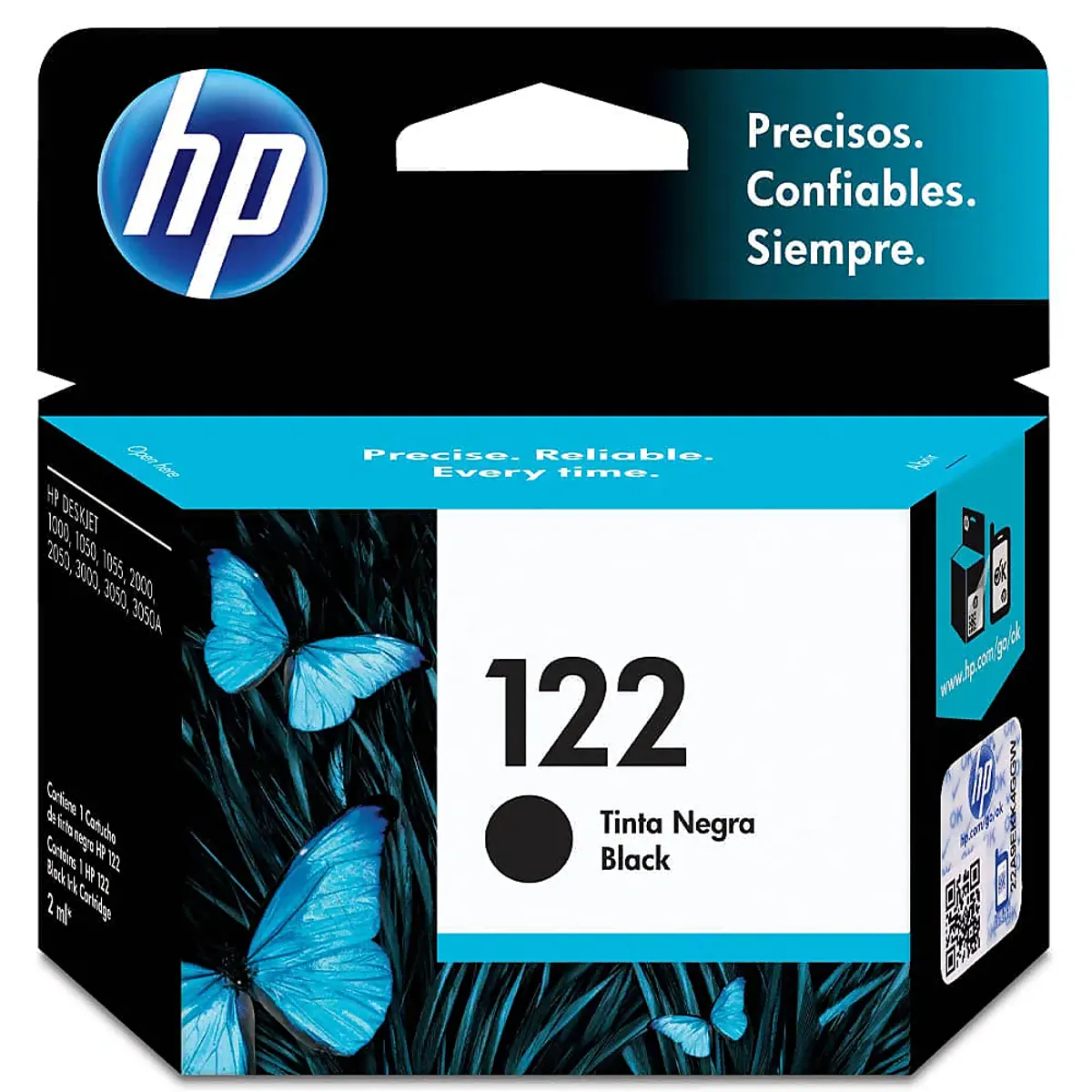 HP - Cartucho de Tinta Original HP 122 Hasta 120 páginas Negro HP