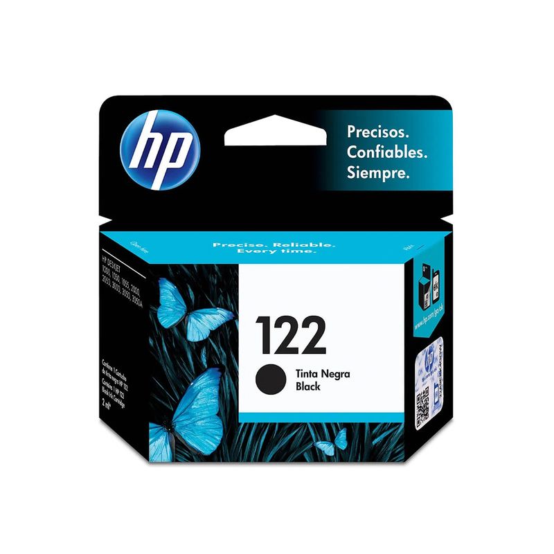 HP - Cartucho de Tinta Original HP 122 Hasta 120 páginas Negro HP