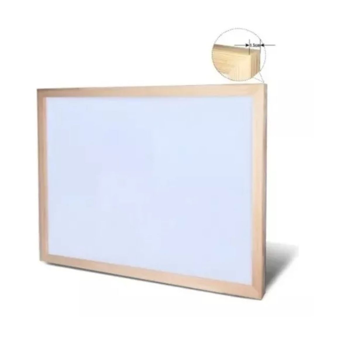GENERICO - Pizarra Acrílica 20x30 Cm Con Marco De Madera Multiuso