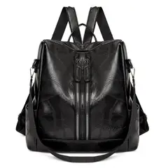 MV MOVAC - Mochila Bolso para Mujer De Material Cuero PU Impermeable