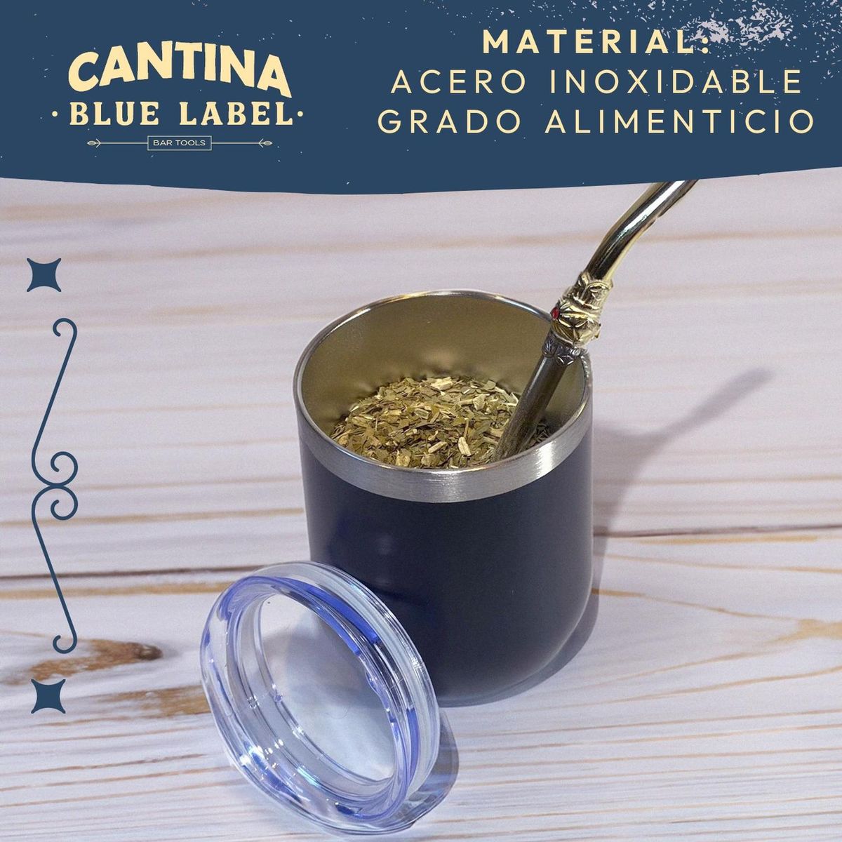 CASATUA - Vasos Termicos Acero Inoxidable Frío-Calor 340ml Set 2 unids - Negro