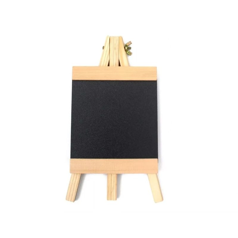 GENERICO - Pizarra Negra Tiza Pared Letrero Marco De Madera 60x40 Cm