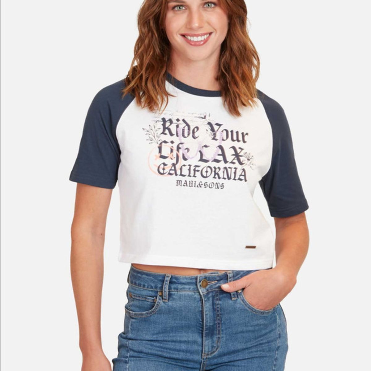 MAUI AND SONS - Polera Denim Mood Mujer Blanco