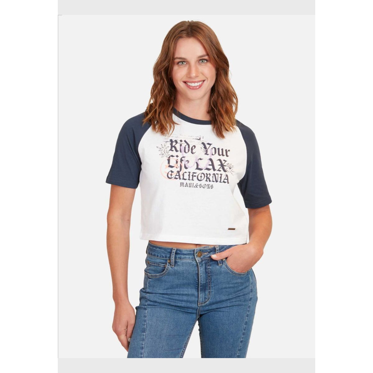 MAUI AND SONS - Polera Denim Mood Mujer Blanco