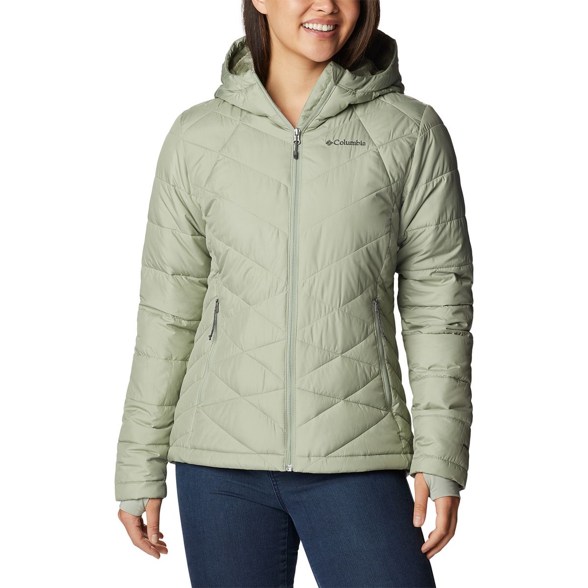 COLUMBIA - Parka Heavenly Hdd Jacket Verde Agua Mujer COLUMBIA