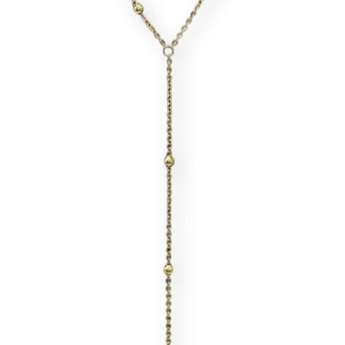 GENERICO - Collar Dama Bolitas Esferas Plata S925 Baño Oro +caja