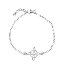 GENERICO - Pulsera Nudo De Bruja Protección Plata Fina 925 Mas Caja