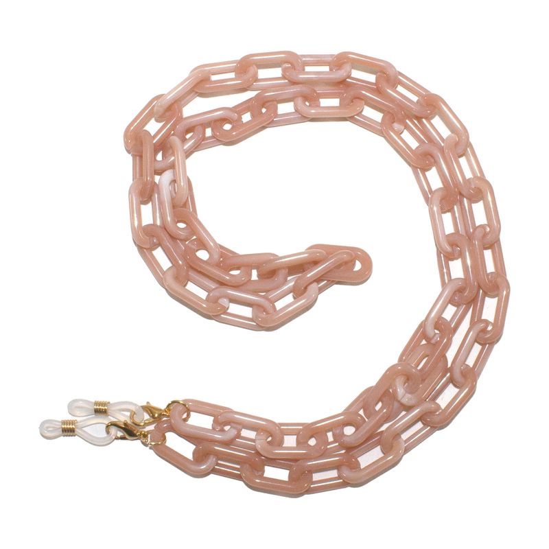 MAILEA - Cadena para anteojos acrílico de mujer camel