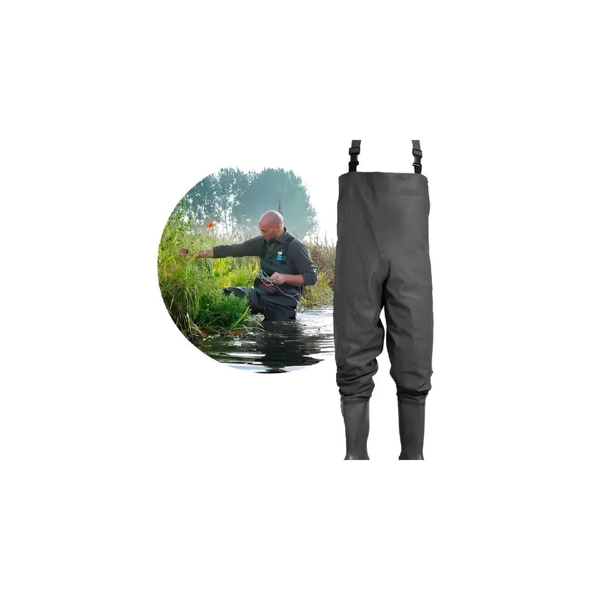 U BUY - Waders Pesca Botas Para La Pesca Trajes Pesca Wader De yardas  46