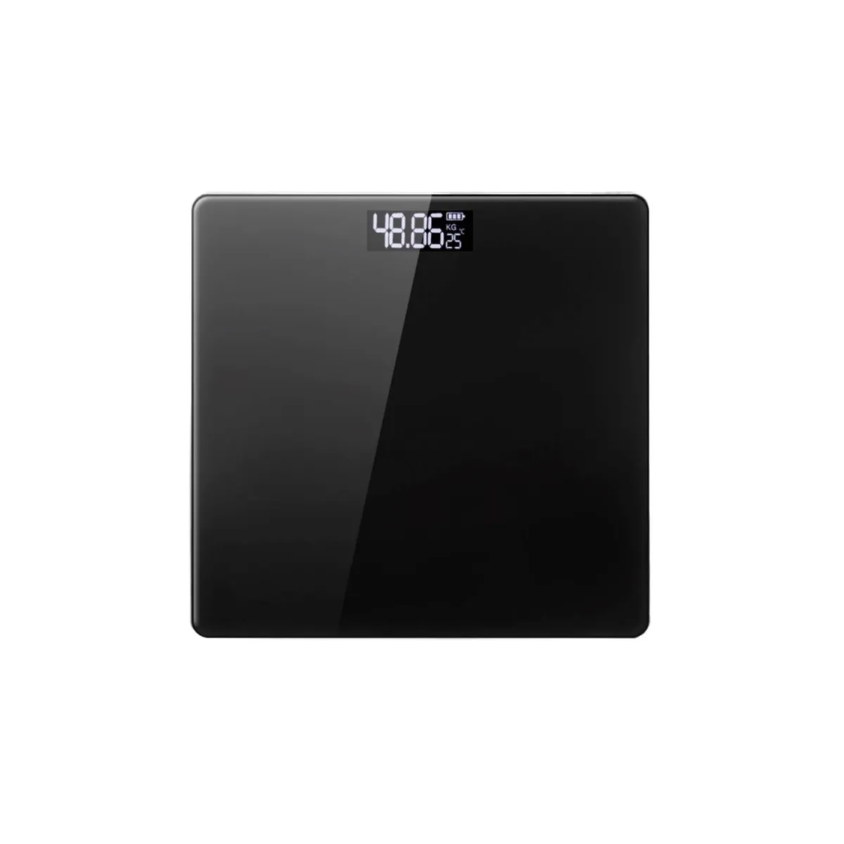 DBLUE - Pesa Balanza Personal Vidrio Templado 180Kg Negra Dblue