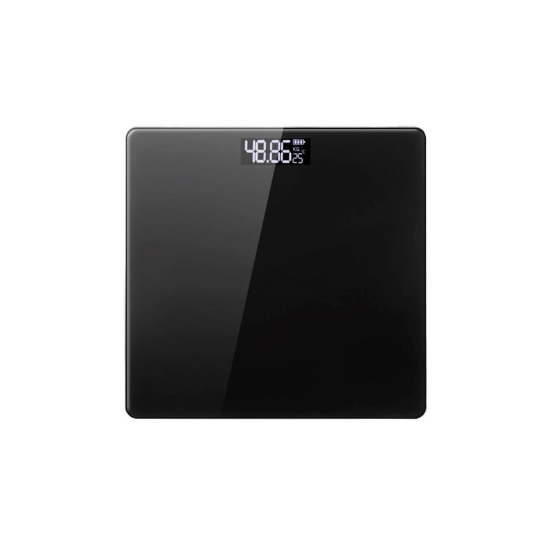 DBLUE - Pesa Balanza Personal Vidrio Templado 180Kg Negra Dblue