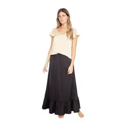 JACINTA TIENDA - Falda Ana satin negra