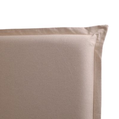 Imagen 2 del producto RESPALDO LAVABLE FUNDA PESTAÑA - KING- ALGODÓN CUYA BEIGE