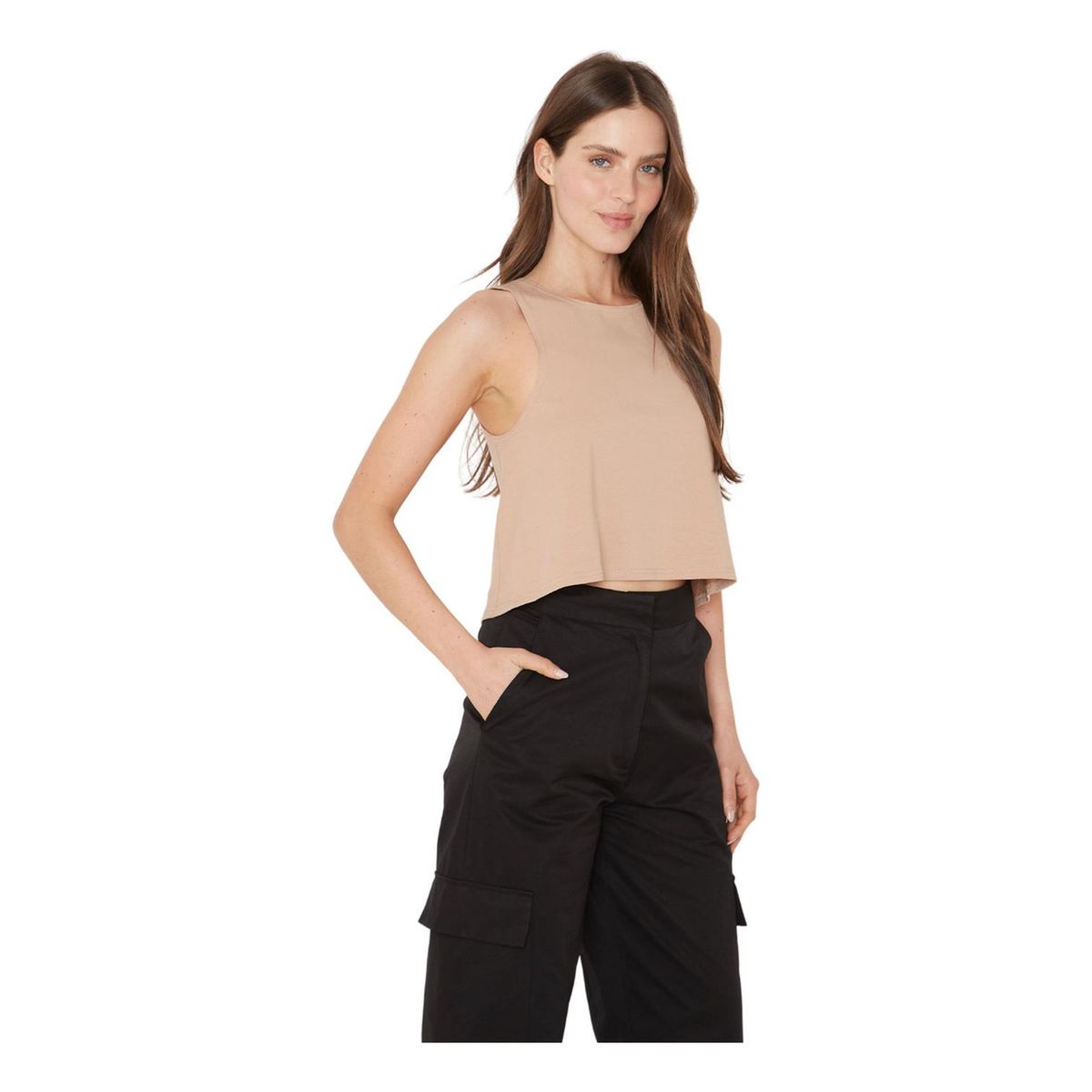 JACINTA TIENDA - Polera Gracia sin mangas III crudo Jacinta Tienda