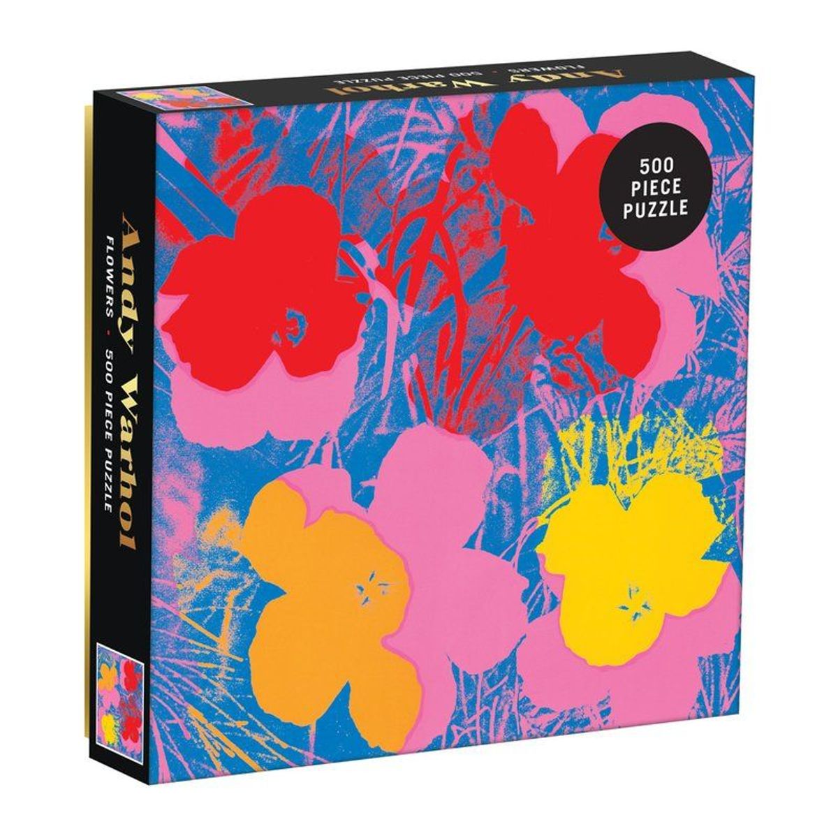 MUDPUPPY - Puzzle 500Pcs Flores De Andy Warhol Mudpuppy