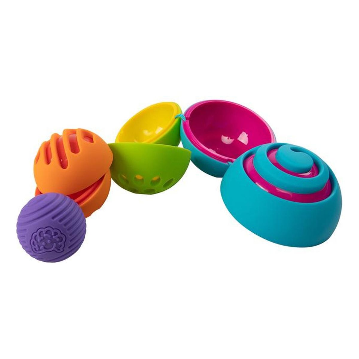 FAT BRAIN TOYS - Oombeeball, Pelotas Sensoriales Anidables FatBrain Toys