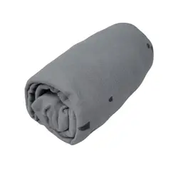 FARFALLINA - Sábana Bajera elasticada colecho estampada gris/azul montañas