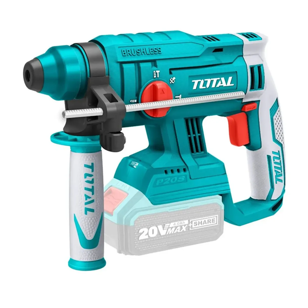 TOTAL TOOLS - Rotomartillo Inalambrico Percutor Sds Plus 20v Total