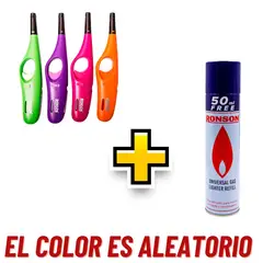 RONSON - Pack Encendedor Mediano Recarga Butano 300ml