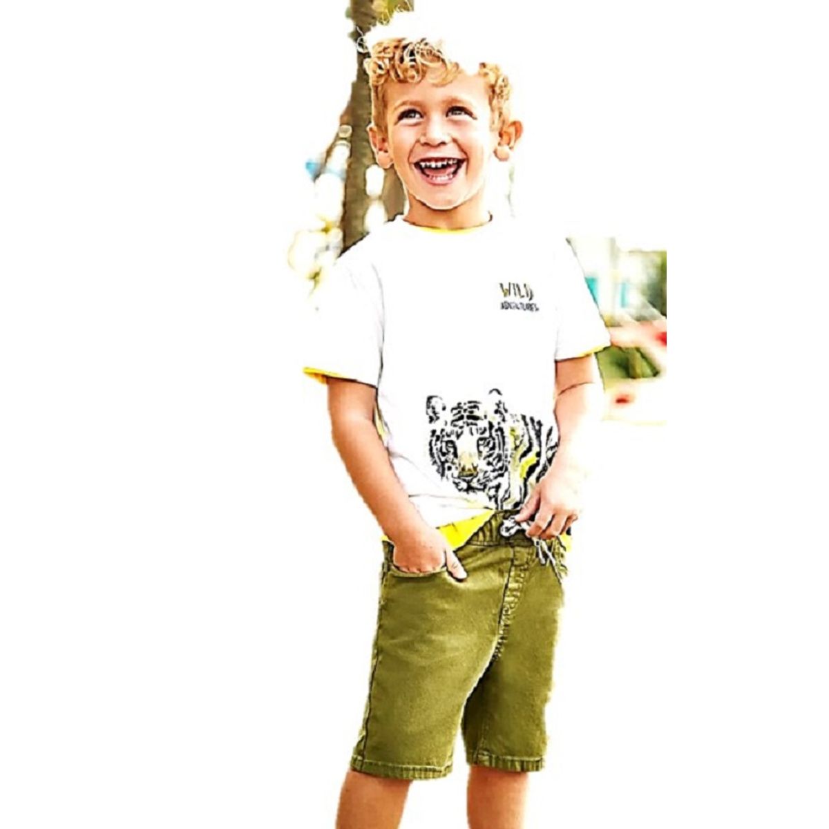 MAYORAL - Bermuda con algodón sostenible para niño