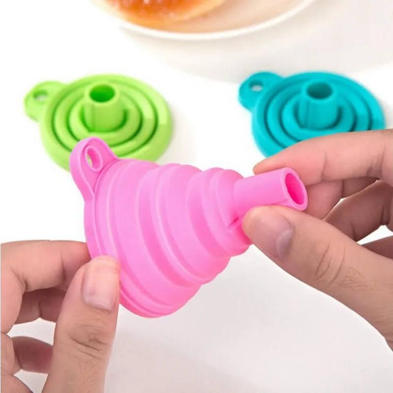 GENERICO - Mini Embudo Plegable De Silicon Portatil Resistente Al Calor