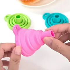 GENERICO - Mini Embudo Plegable De Silicon Portatil Resistente Al Calor