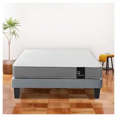 LATAM HOME - Cama Europea Zen Best Full Gris 135x190 cm