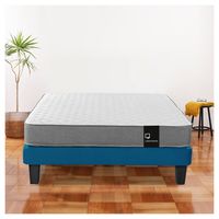 Cama Europea Zen Best Full Azul Petróleo 135x190 cm